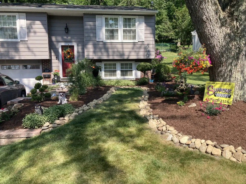 Expert residential landscaping with custom design in Bethel Park, PA by Supreme Landscape Services