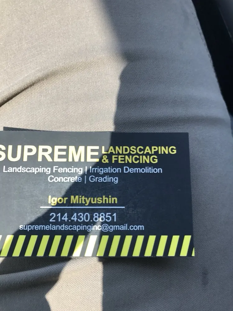 Trusted landscape installation experts serving Dallas, TX - Supreme Landscaping & Fencing