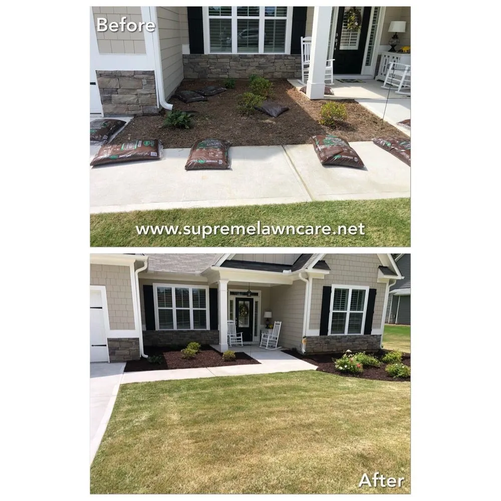 Custom outdoor landscaping for outdoor upgrades in Hiram, GA by Supreme Lawn Care