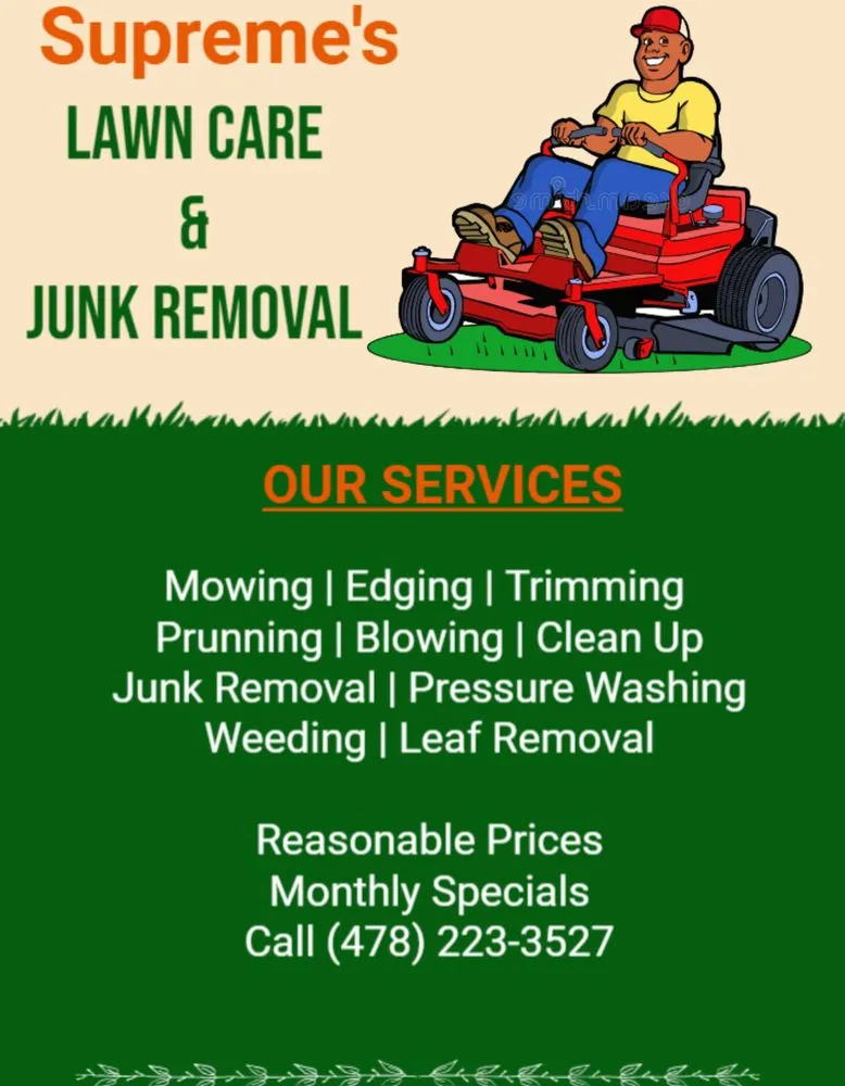 Reliable yard maintenance for beautiful yards across College Park, GA - Supreme Lawncare And Junk Removal