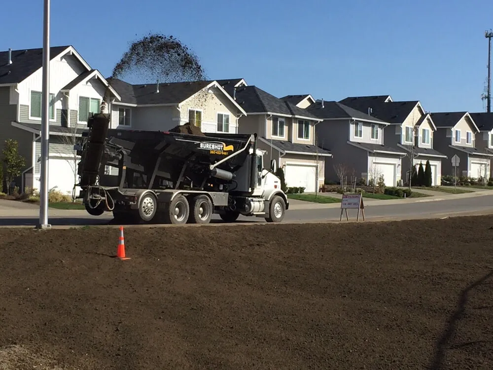 Custom outdoor landscaping in Grapeview, WA - Sure Shot Trucking