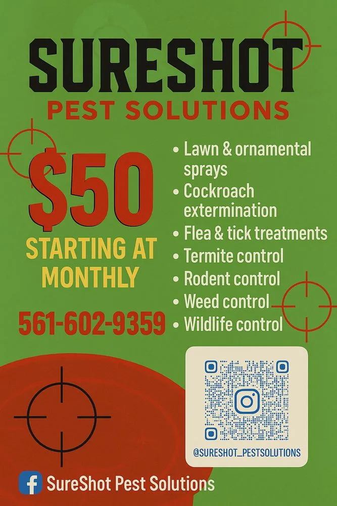 Reliable lawn mowing service experts serving Boca Raton, FL - SureShot Pest Solutions