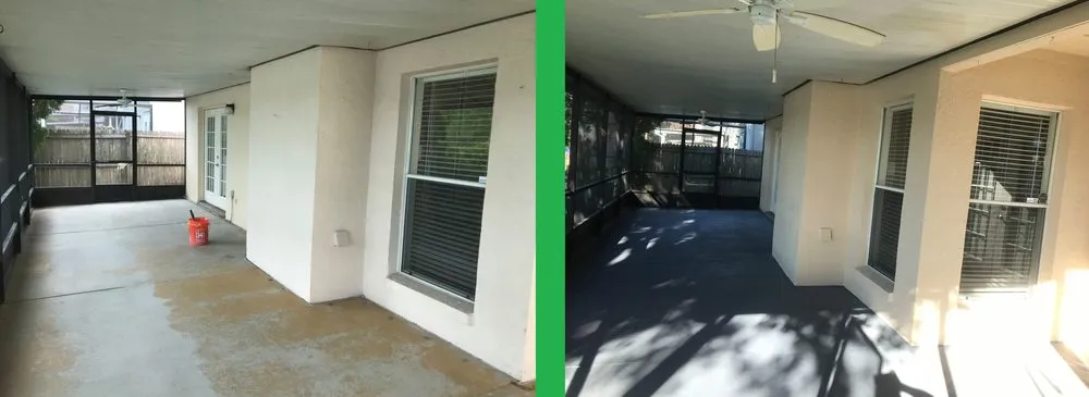 Custom garden landscaping with custom design in Orlando, FL by Surface Tech Pressure Washing