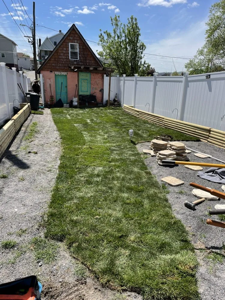 Local lawn mowing service with custom design across Elmhurst Township, PA - Surianos Landscaping & Exterior Design