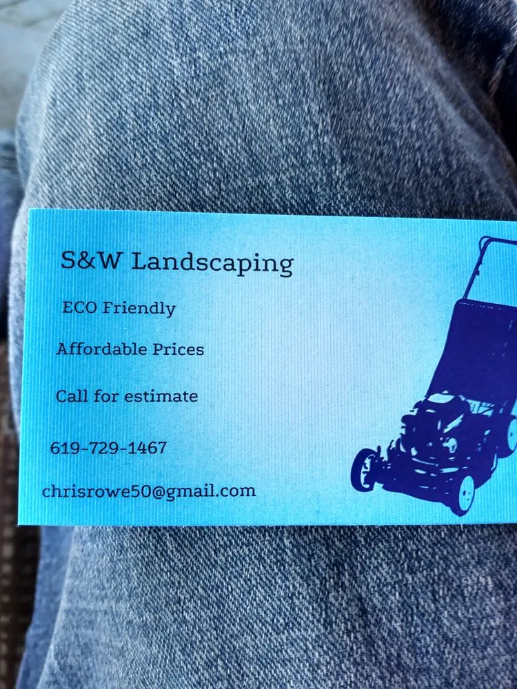 Professional yard maintenance in Santee, CA - S&W landscaping