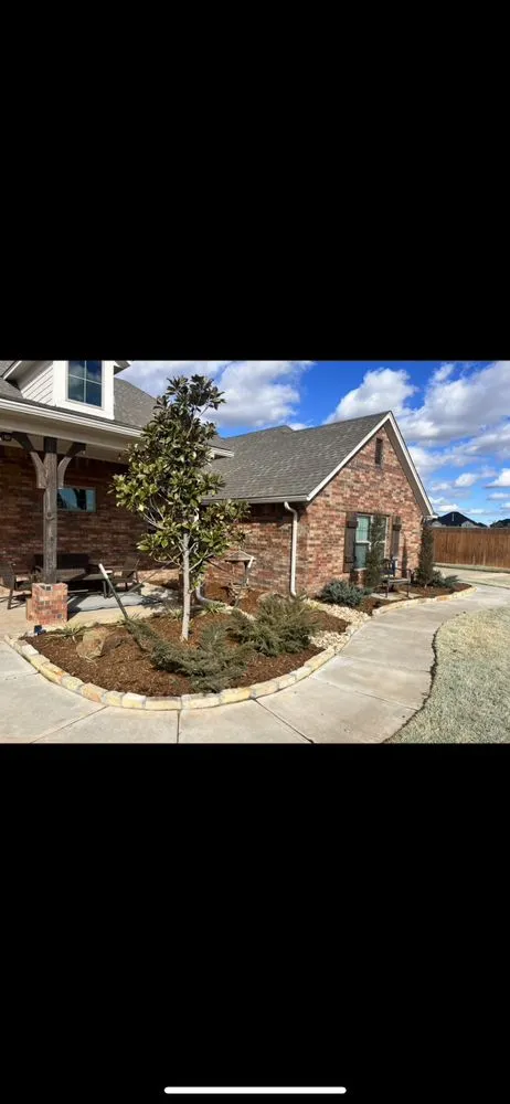 Expert garden landscaping in Edmond, OK by Swaiss Solutions Lawn and Landscape
