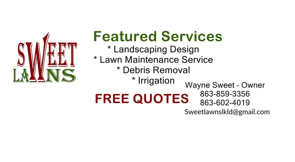 Professional landscape installation experts serving Lakeland, FL - Sweet Lawns