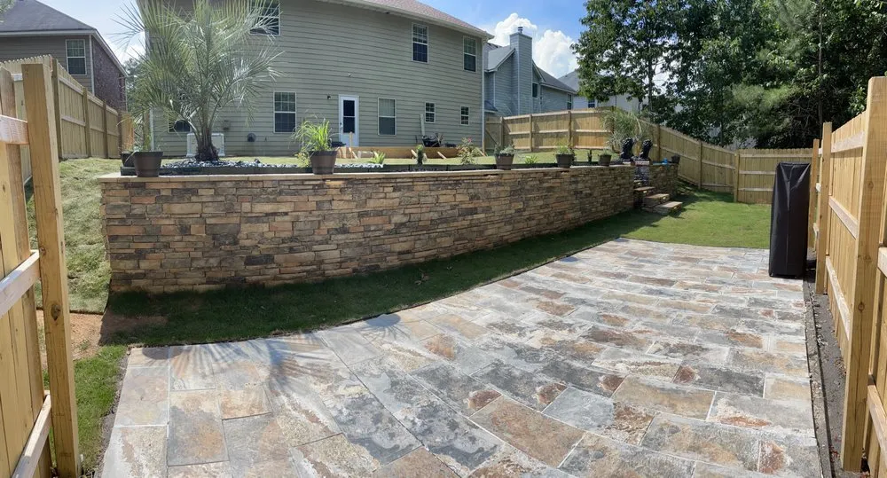 Local landscape installation in Woodstock, GA - Sweet Maple Landscapes