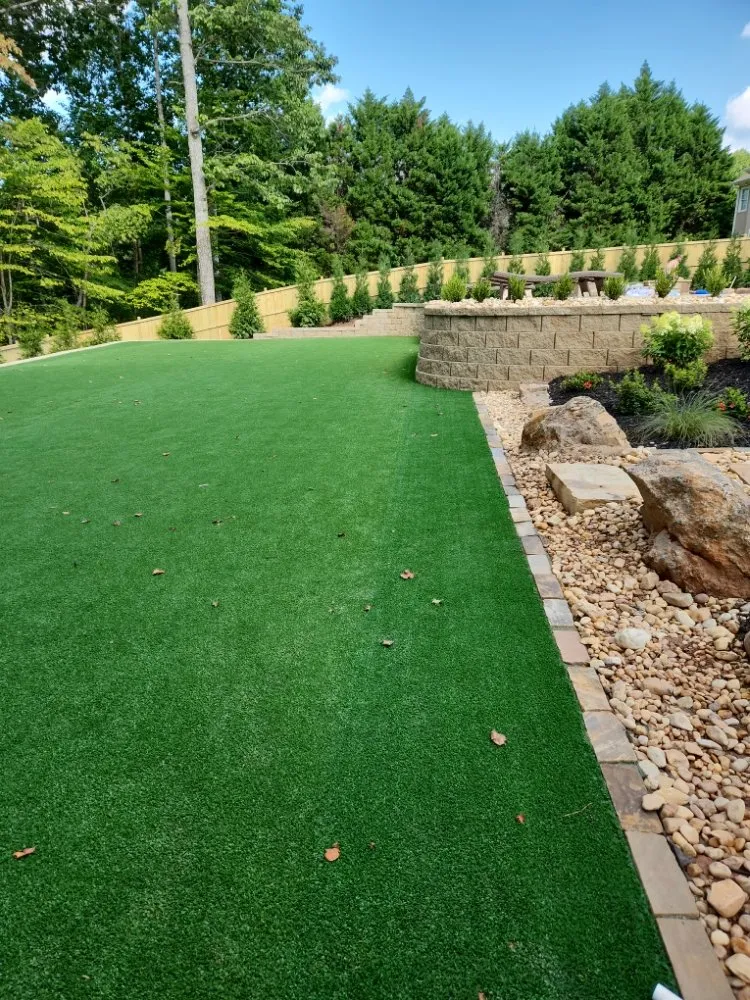 Custom landscaping services for residential properties in Woodstock, GA by Sweet Maple Landscaping