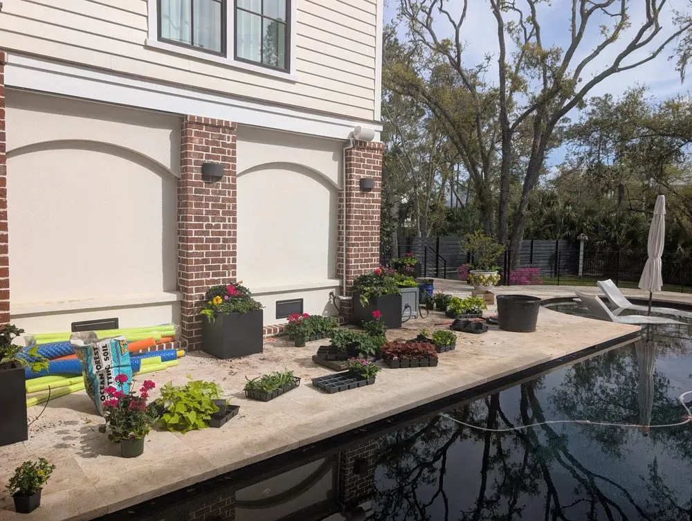 Custom residential landscaping in Summerville, SC by Sweetbay Landscaping and Design