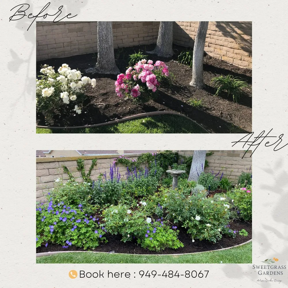 Custom landscaping services for homes across Lake Forest, CA - Sweetgrass Gardens
