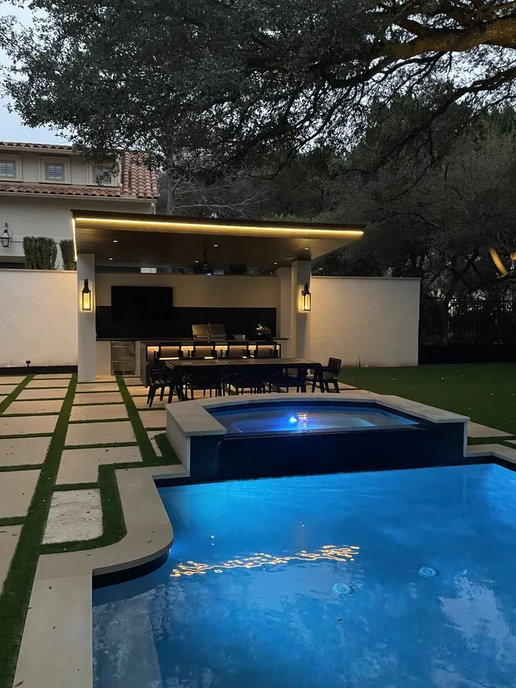 Custom yard cleanup service with custom design in Austin, TX by SweetWater Landscape and Projects