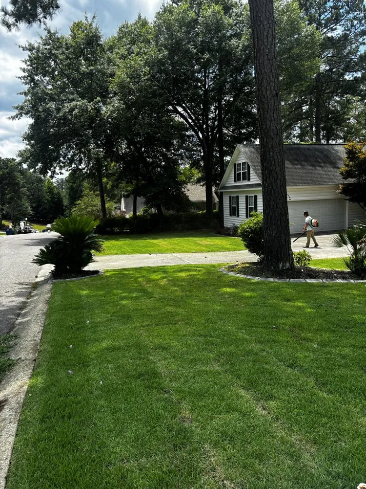 Custom landscape installation for homes in Edgefield, SC by Sweetwater Lawn Care