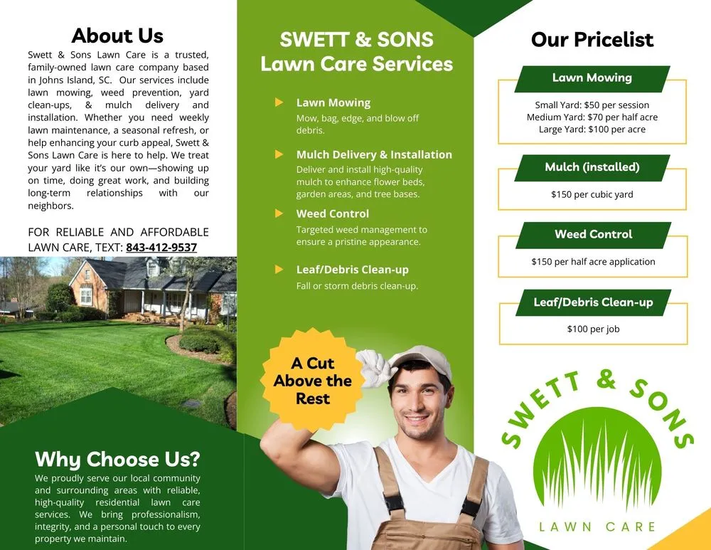 Custom outdoor landscaping for homes across Johns Island, SC - Swett & Sons Lawn Care