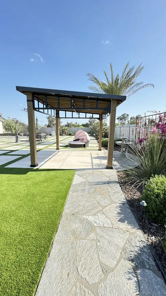 Custom garden landscaping in Clovis, CA - Swift Creations Turf and Landscaping