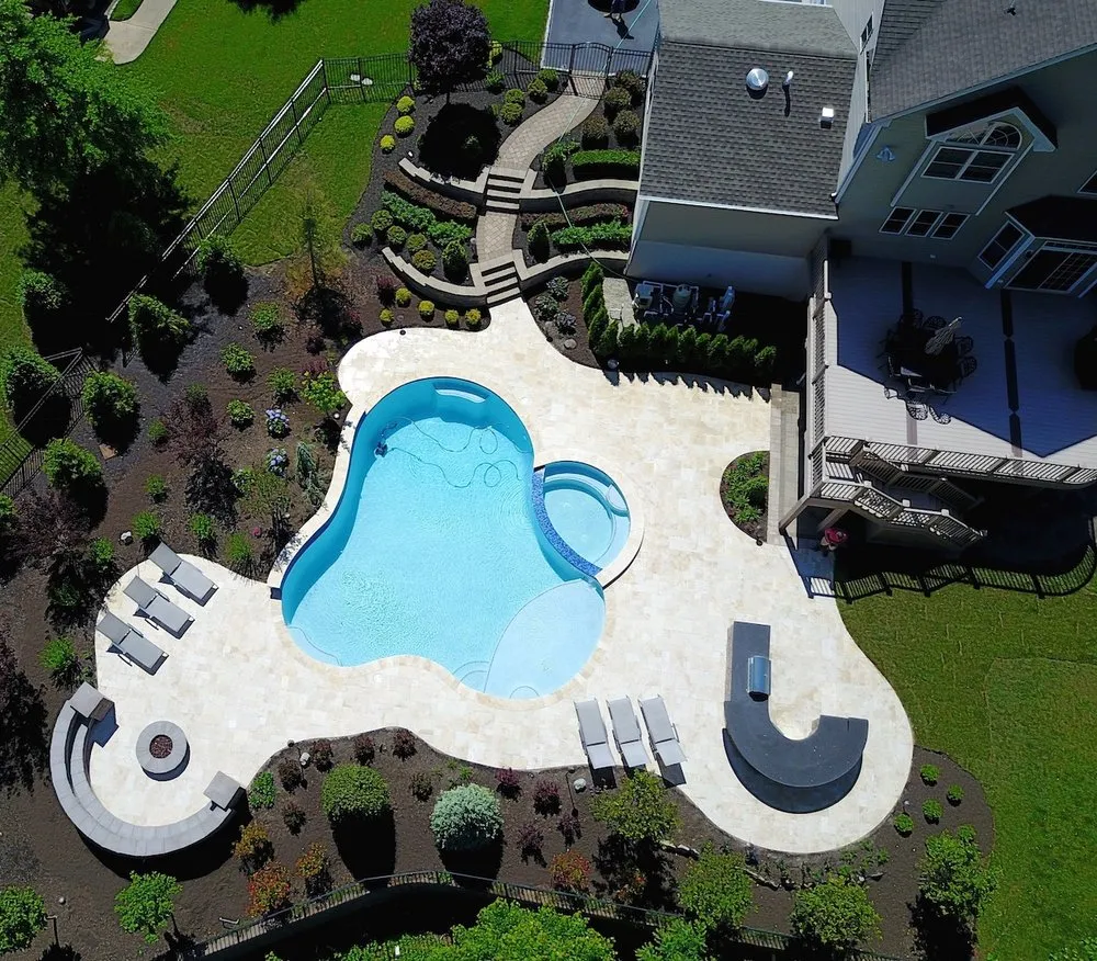 Custom residential landscaping in Kinnelon, NJ by Swimming Pool Designs NJ
