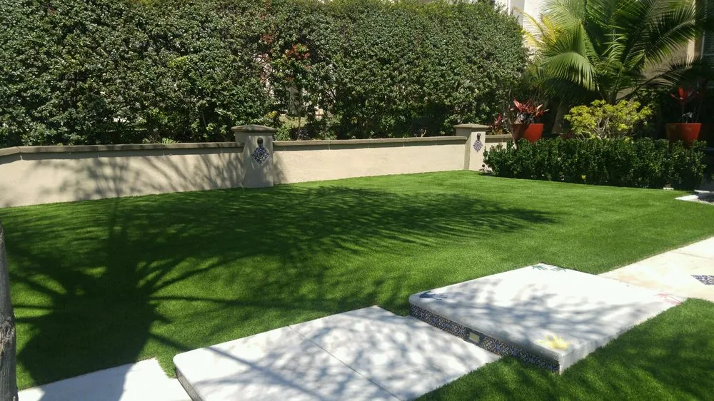 Custom landscape installation with custom design in Fresno, CA by Syn Green