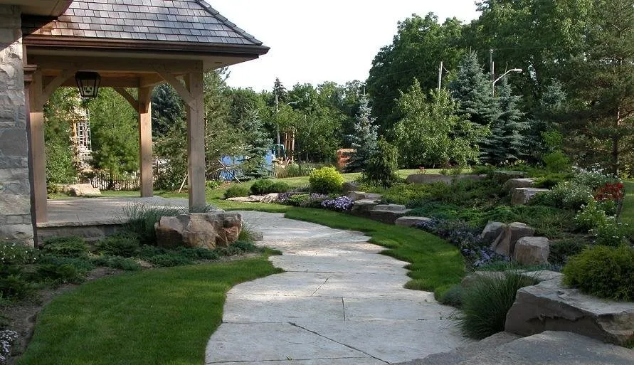 Custom landscape design in Alpharetta, GA - Synergy Landscape Group