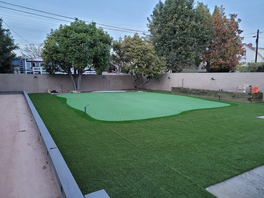 Top-rated yard maintenance with custom design across Manhattan Beach, CA - Synthetic Dream Lawns & Putting Greens