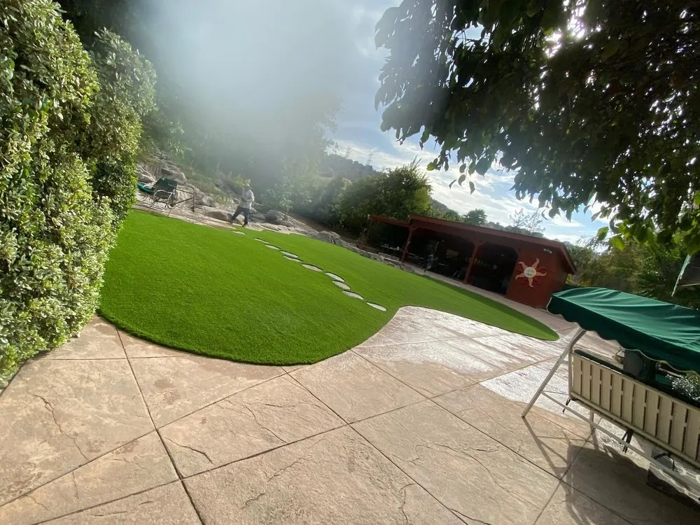 Top-rated landscaping services with custom design in East Palo Alto, CA by Synthetic Grass Abrahan