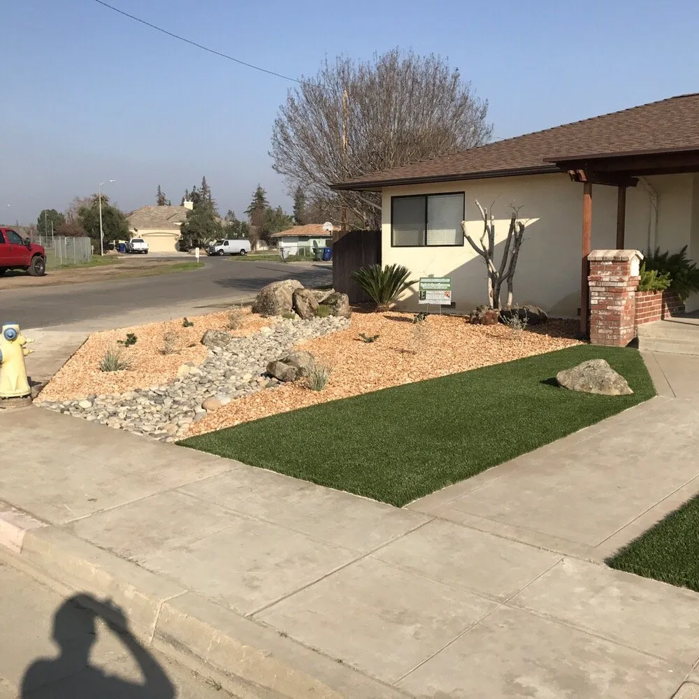 Professional yard maintenance for outdoor upgrades in Clovis, CA by Synthetic Grass Showroom