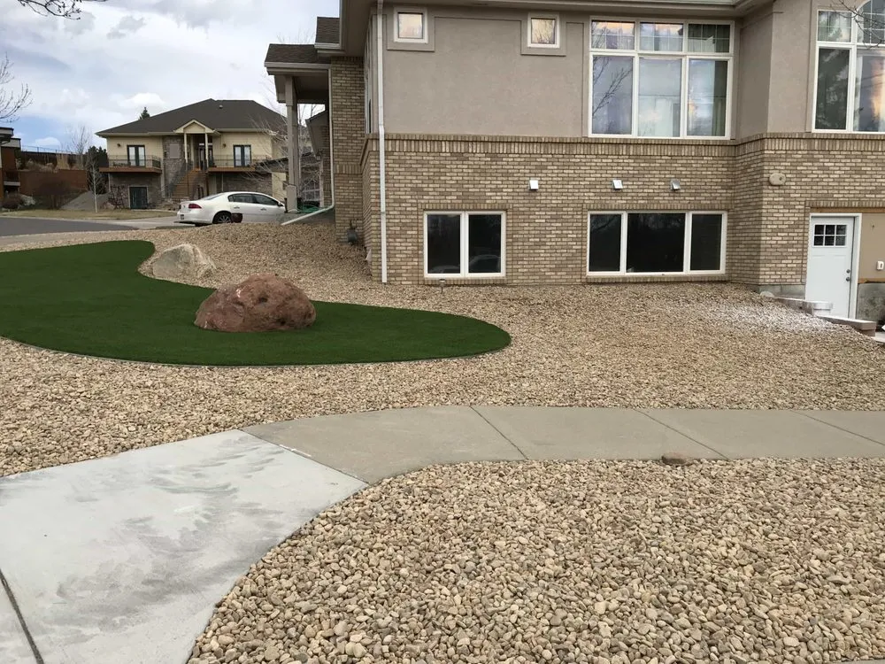 Professional residential landscaping for year-round maintenance in Broomfield, CO by Synthetic Turf & Landscape