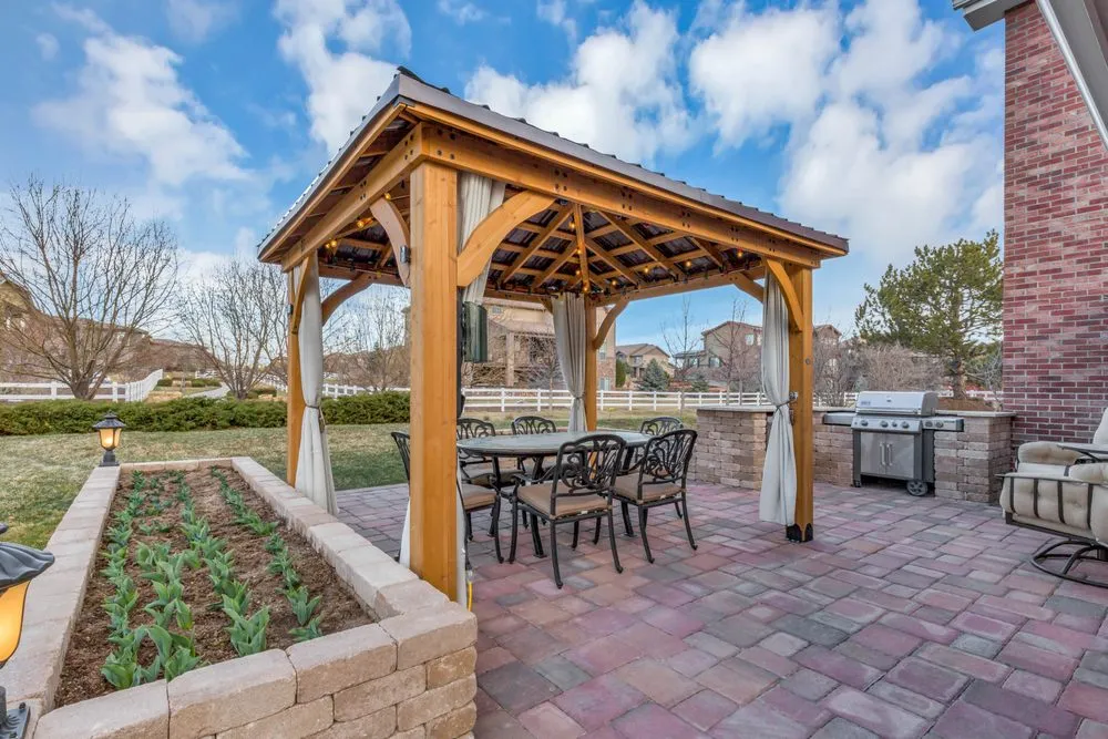 Custom garden landscaping for residential properties in Denver, CO by System Pavers