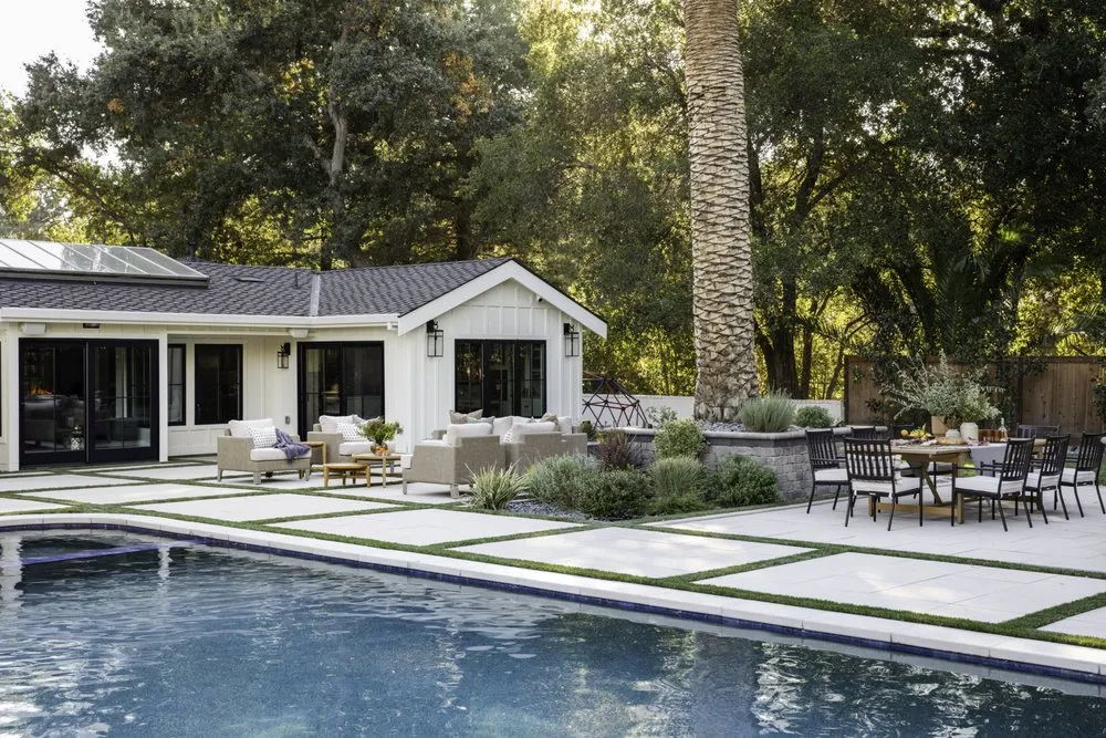 Custom landscape design with custom design in League City, TX by System Pavers