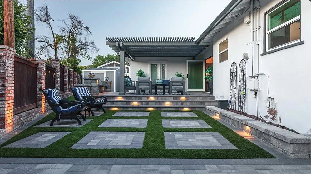 Local garden landscaping for homes in Redwood City, CA by System Pavers