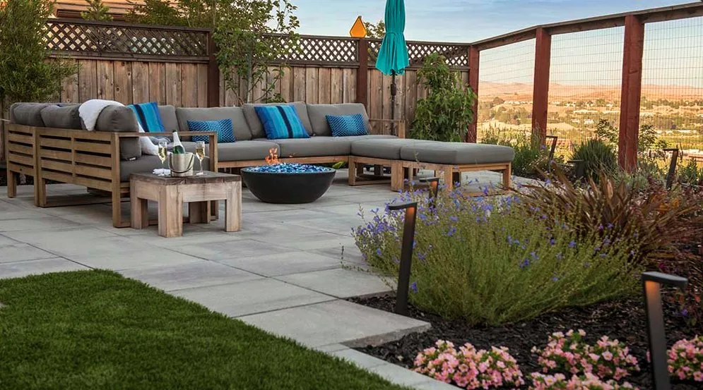 Professional lawn care service in Redwood City, CA by System Pavers