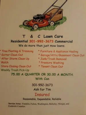 T & C Lawn Care Logo