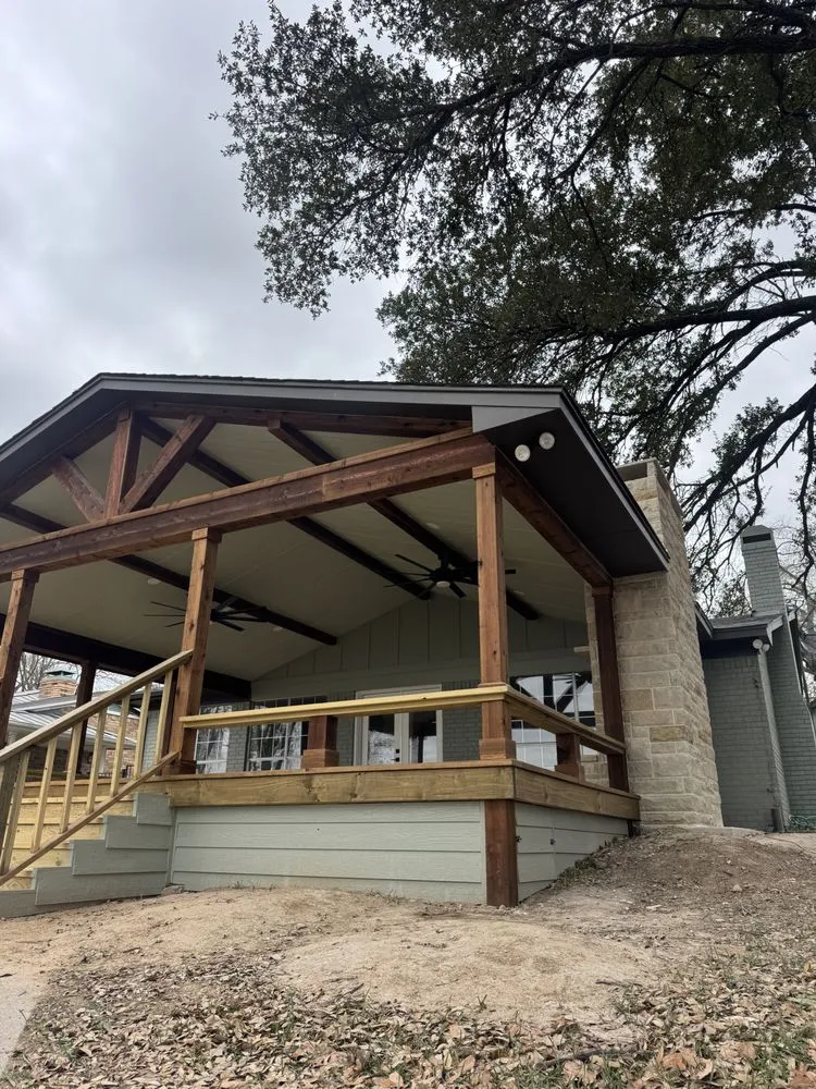 Expert outdoor landscaping with custom design in Heath, TX by T & D Construction