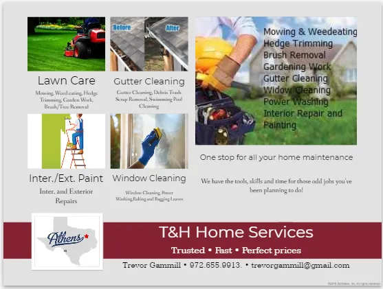 Expert yard cleanup service in Athens, TX by T & H Home Services