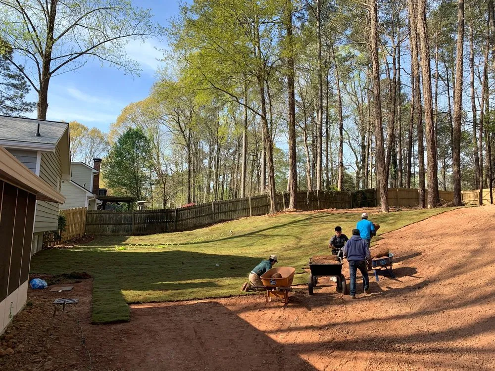 Trusted yard cleanup service in Canton, GA by T & J Landscaping and Design