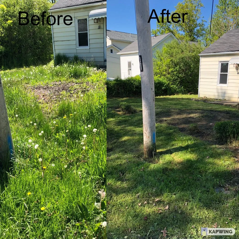 Professional yard cleanup service for residential properties in Eastlake, OH by T & K Landscape