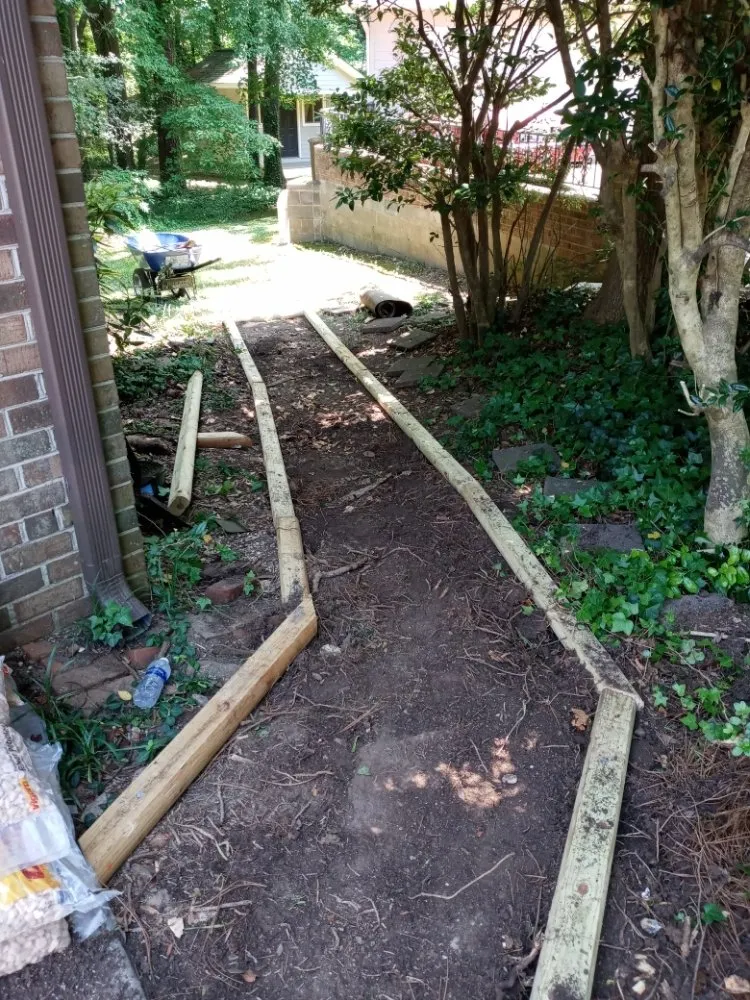 Custom landscape design in Knightdale, NC by T & T Landscaping