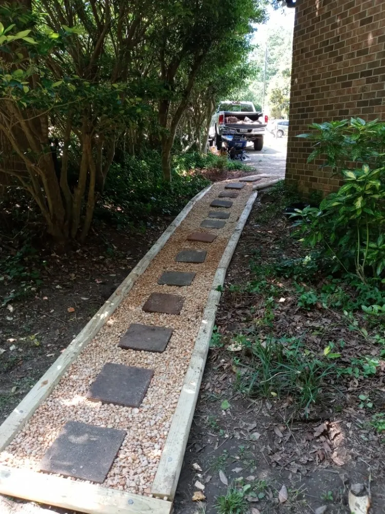 Affordable garden landscaping in Knightdale, NC by T & T Landscaping
