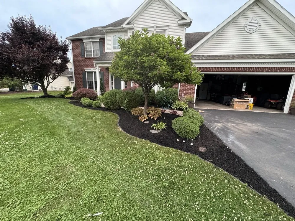 Custom residential landscaping in Macedon, NY by T A Stone Works & Landscaping
