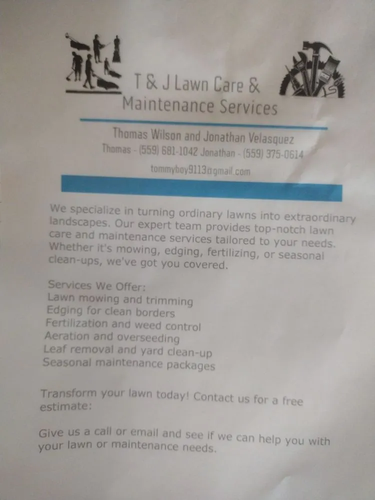 Trusted residential landscaping with custom design in Fresno, CA by T& J  Lawn Care & Maintenance Services