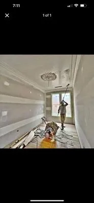 T M F outdoor demolition and construction Logo