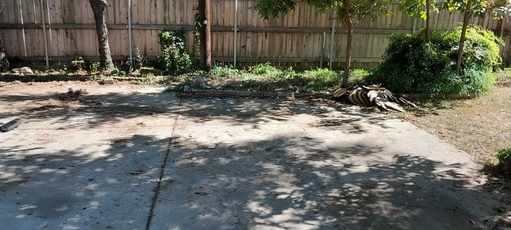 Custom yard cleanup service for outdoor upgrades in Dallas, TX by T N T Junk Removal