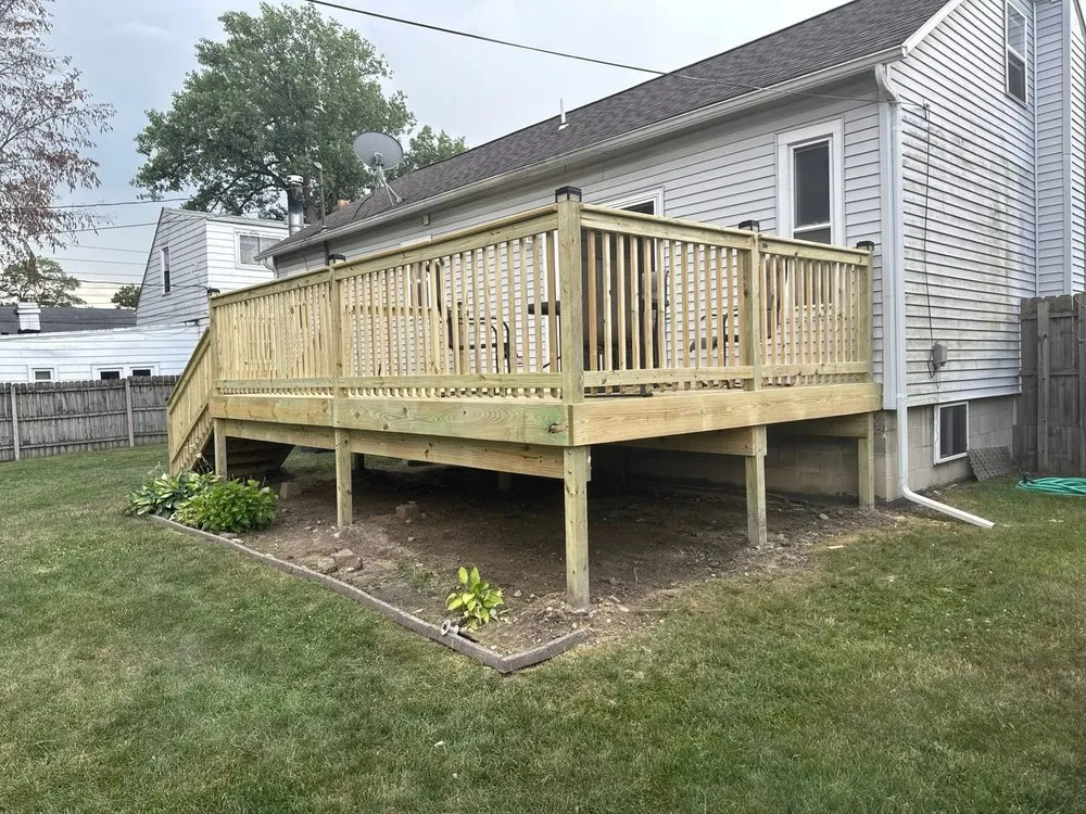 Custom landscaping services for beautiful yards in Aurora, IL by T-Rex Exteriors