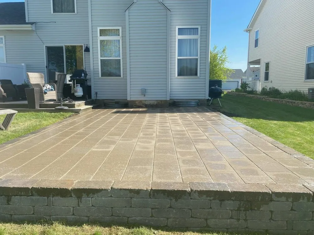 Professional landscape installation in Aurora, IL by T-Rex Exteriors