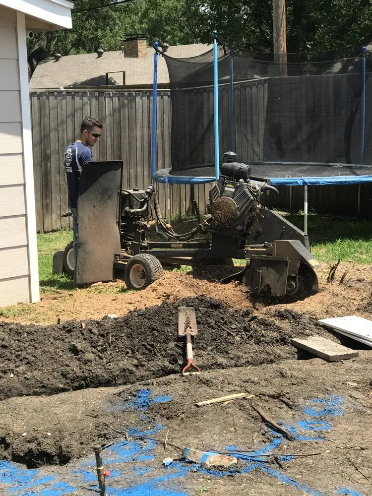 Custom yard cleanup service for residential properties across Dallas, TX - T Rex Stump Grinding
