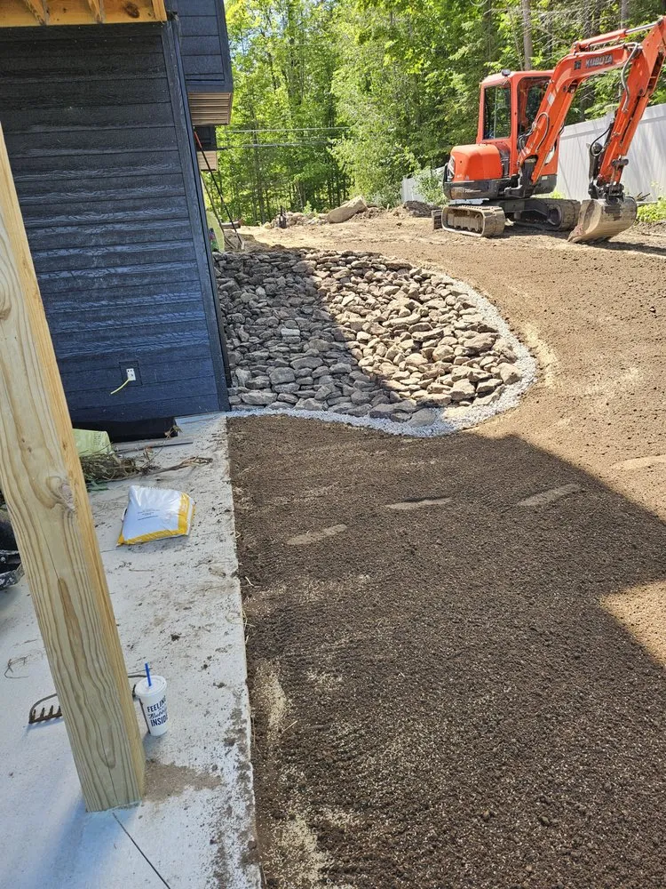 Reliable yard maintenance with custom design across Presque Isle, MI - T &T Excavating and Property Services