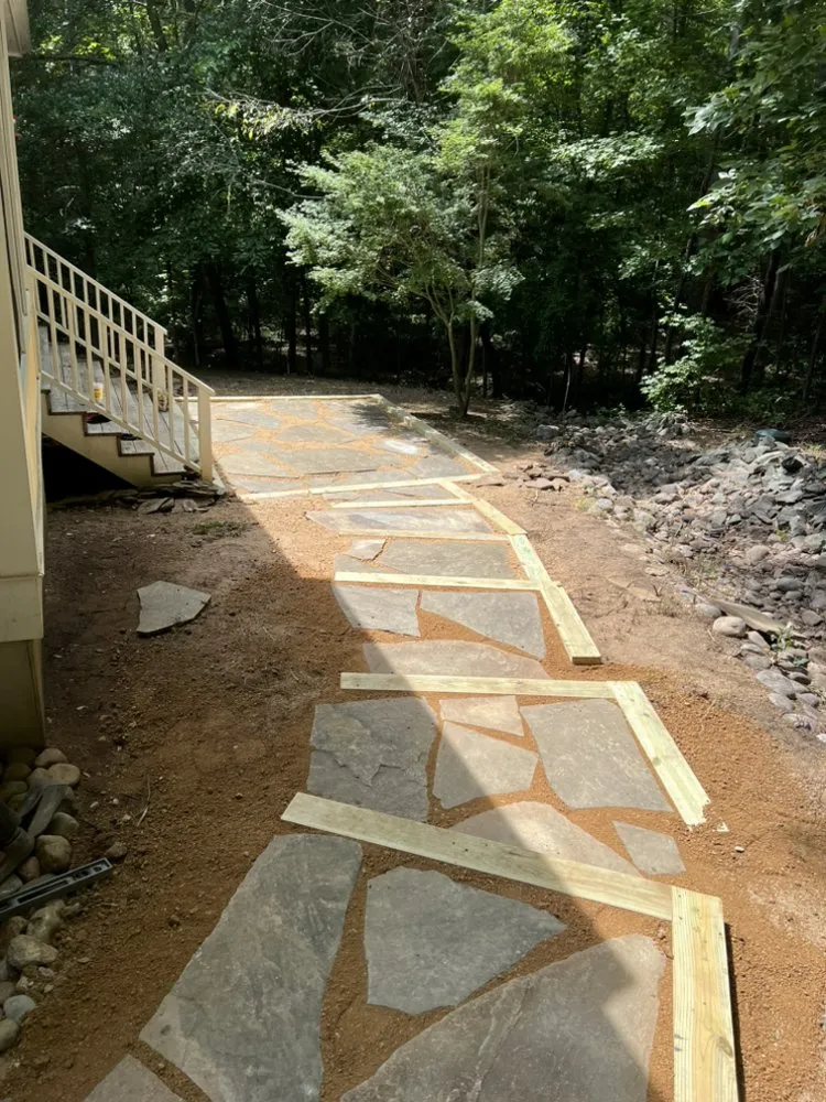 Local landscape installation for residential properties in Pittsboro, NC by T3 Landscaping