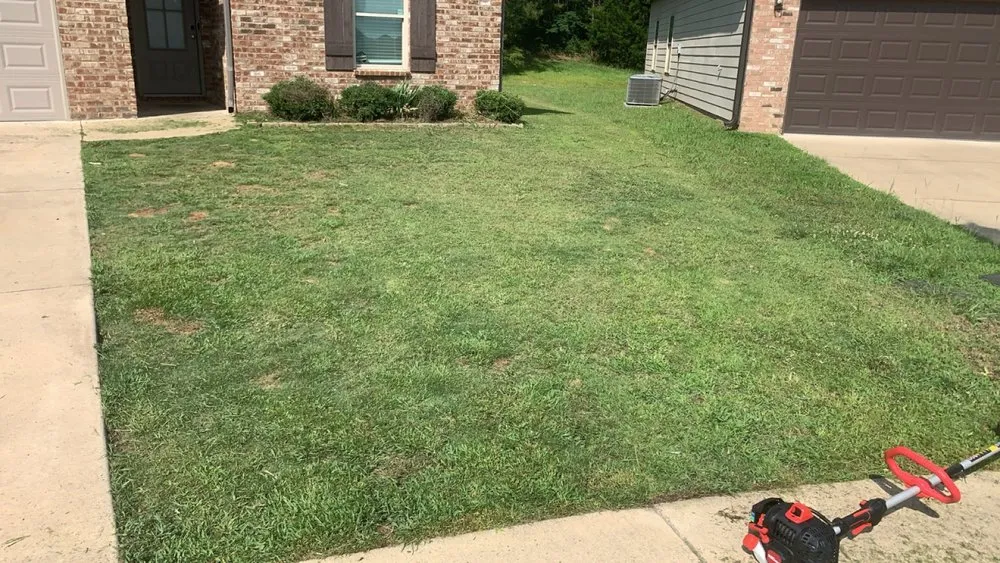 Custom landscape installation for homes in Brookwood, AL by Taelen’s Lawncare