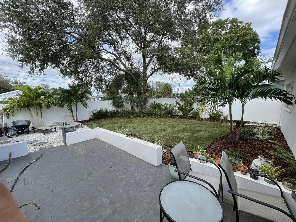 Custom garden landscaping with custom design in Seminole, FL by Tailored Tree’s & Landscape’s