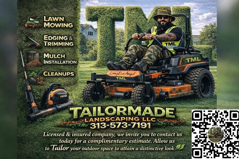Local outdoor landscaping for year-round maintenance in Ecorse, MI by Tailormade Landscaping