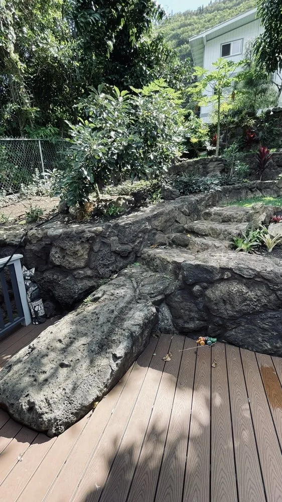 Affordable landscape installation near you in Mililani, HI by Takai Masonry Contractor